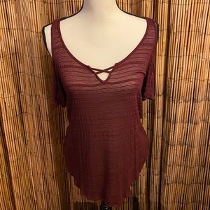 Rock and Republic Cold Shoulder Top